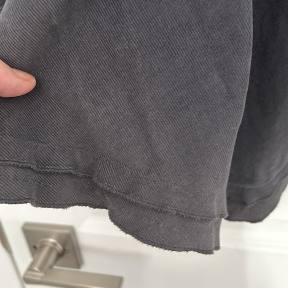 J JILL - corduroy jacket peplum ruffles open vest tie front size small - Picture 7 of 12